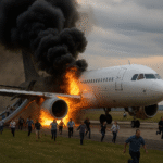 Fire, smoke on runway before takeoff – passengers evacuating