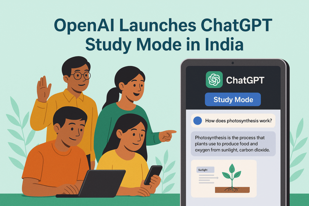 OpenAI ChatGPT Study Mode India - Interactive Learning Tool